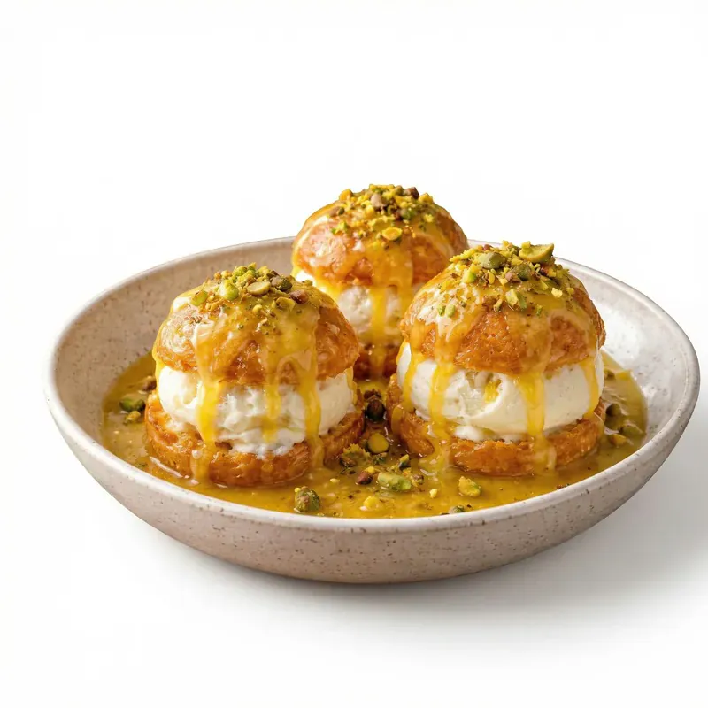 Profiterole au yuzu
