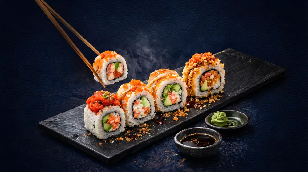 Sushi and maki platter