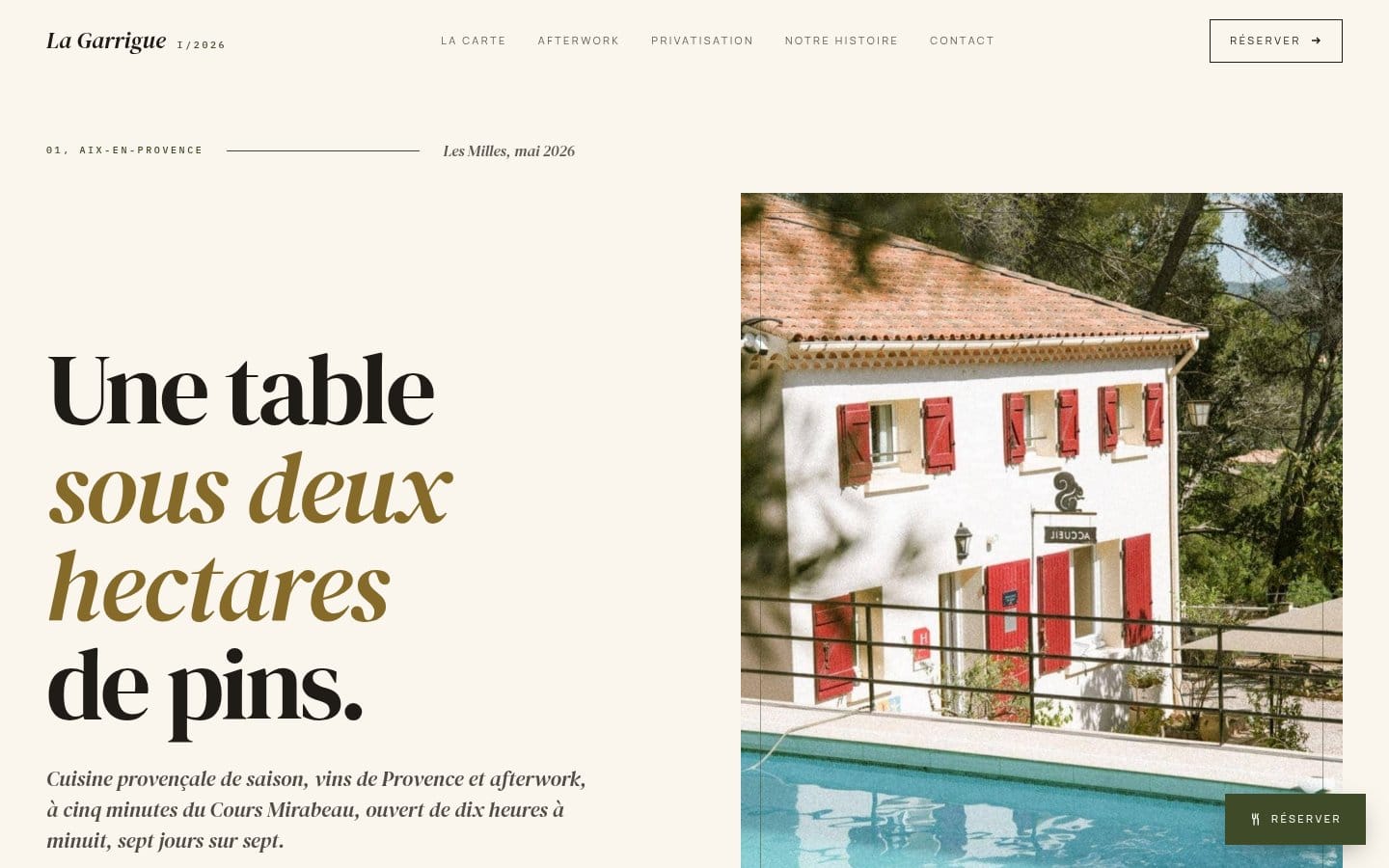 Site de La Guarrigue, réalisation Digiflow