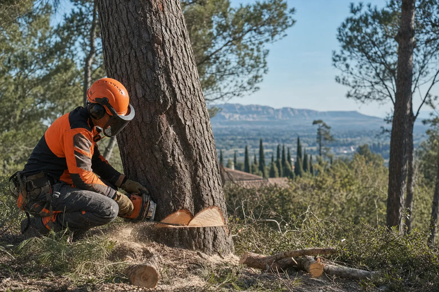 Quelle période pour abattre un arbre ? Le bon calendrier en Provence