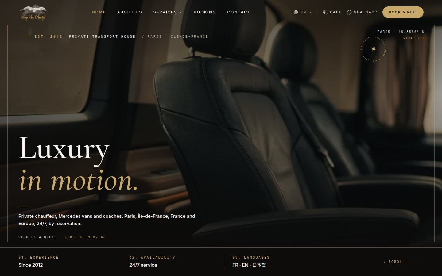Site de Rogsan Prestige, réalisation Digiflow
