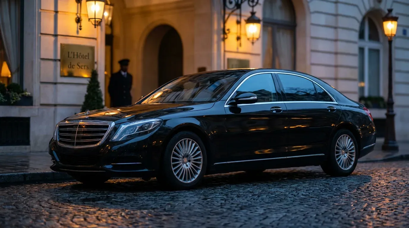 Berline gamme Affaire avec chauffeur privé, flotte Rogsan Prestige, Paris et Île-de-France