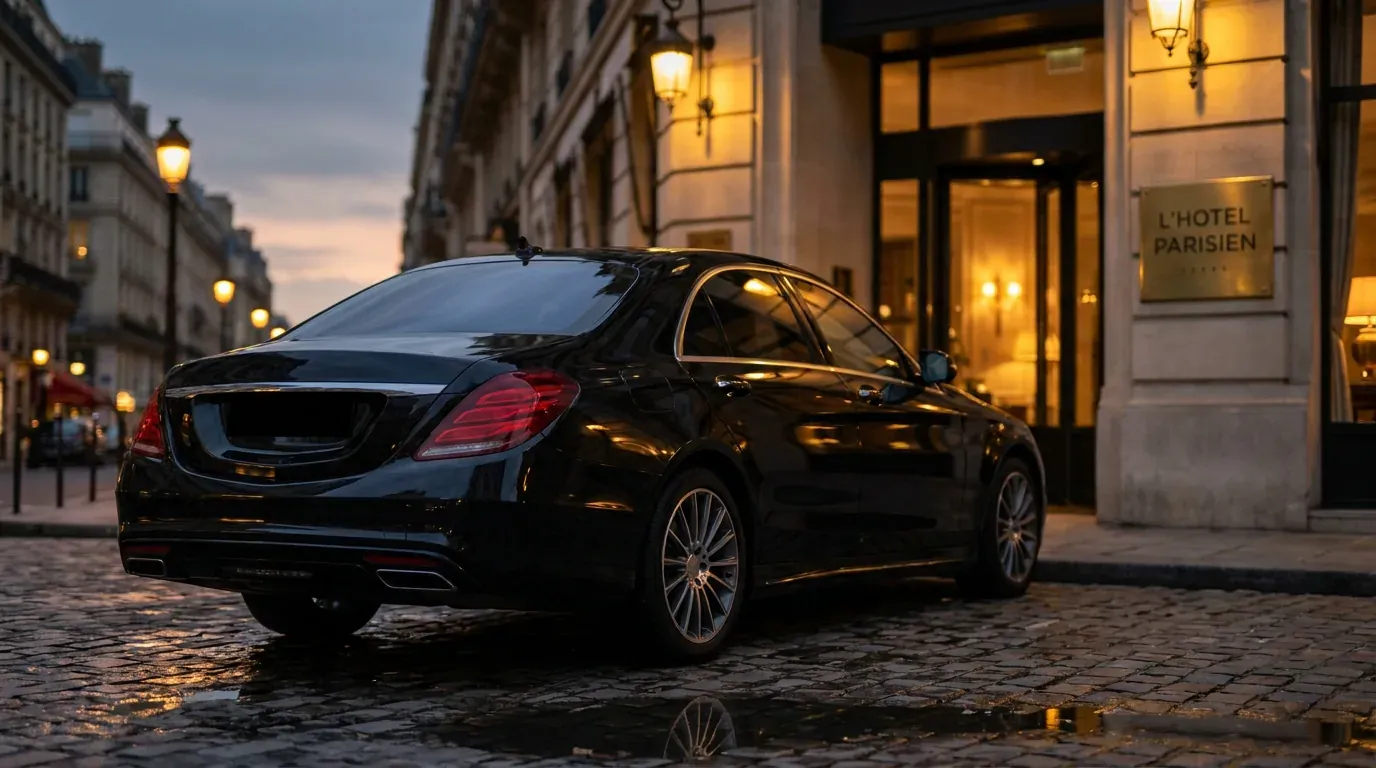 Berline gamme Éco avec chauffeur privé, flotte Rogsan Prestige, Paris et Île-de-France