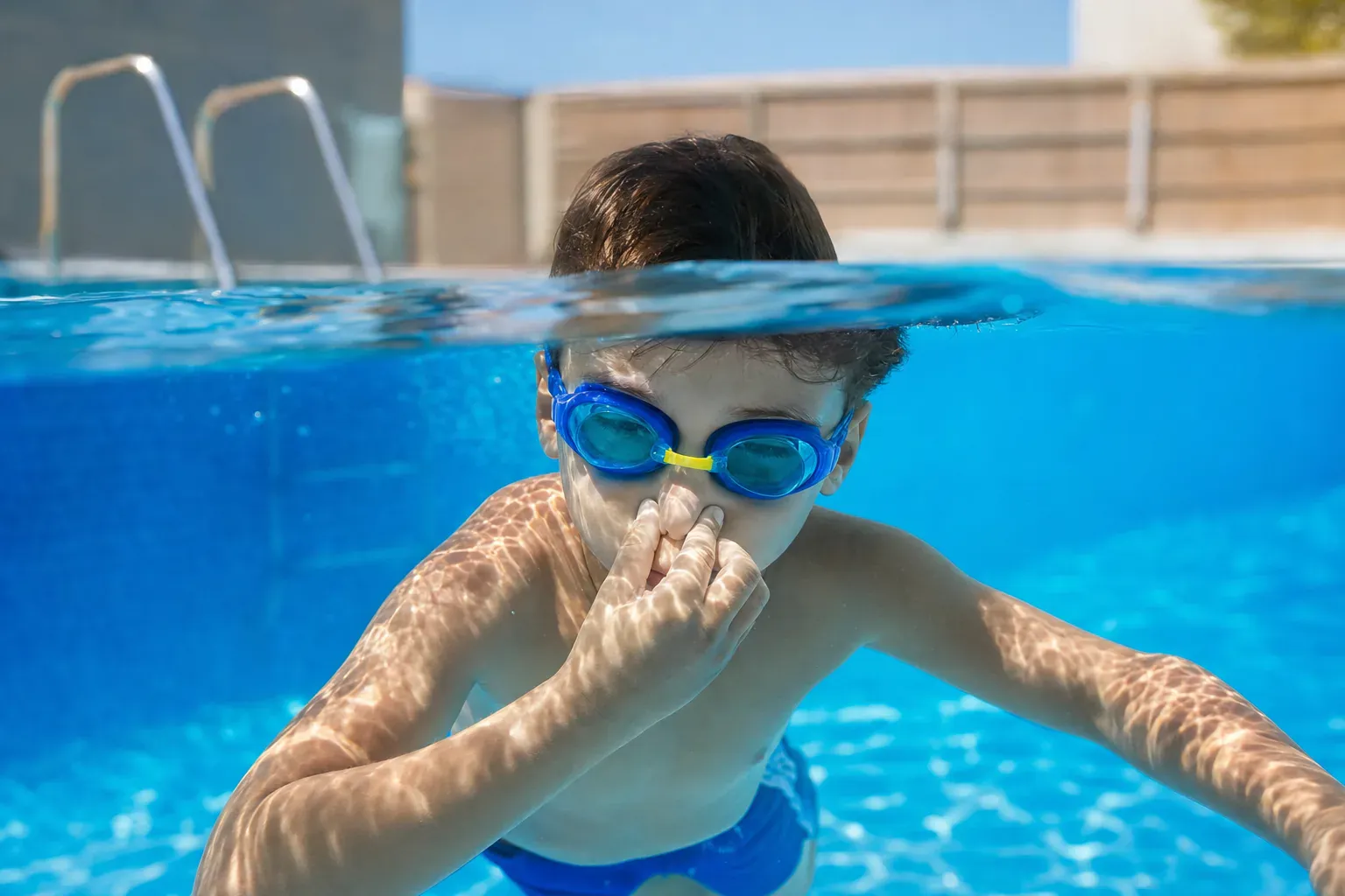 Pourquoi te bouches-tu le nez en plongeant dans l'eau ?