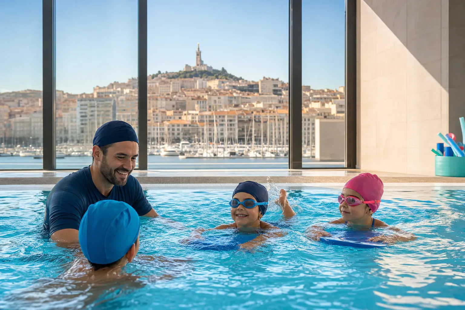 Avantages cours de natation en petit groupe à Marseille