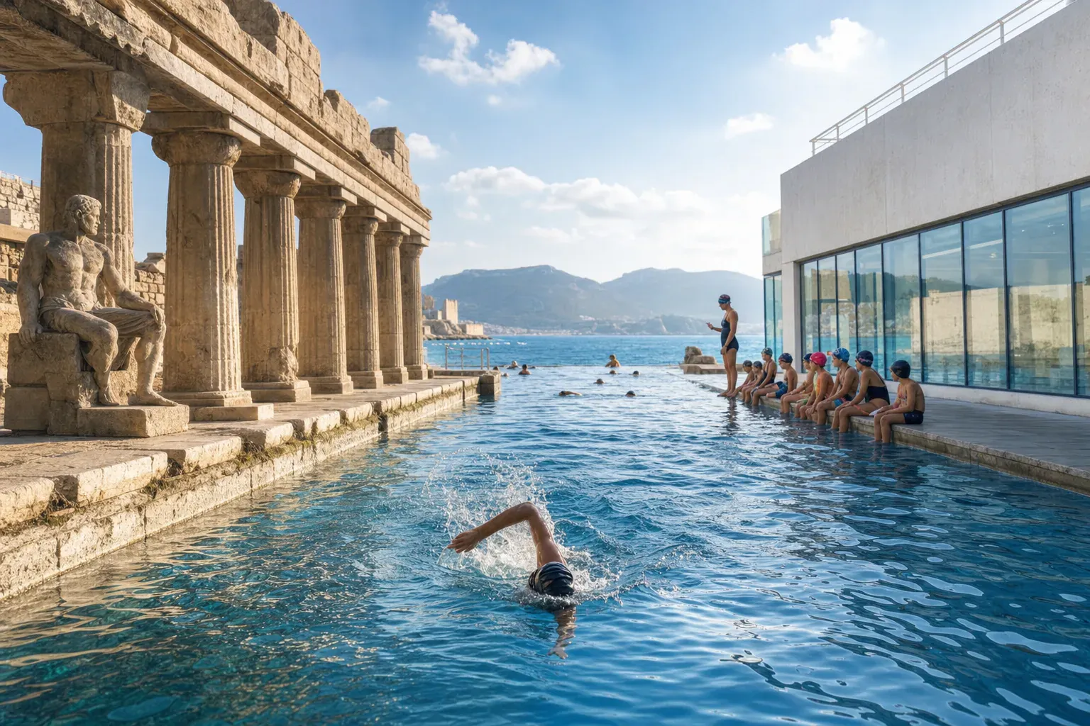 L'histoire de la natation, de l'Antiquité aux JO modernes