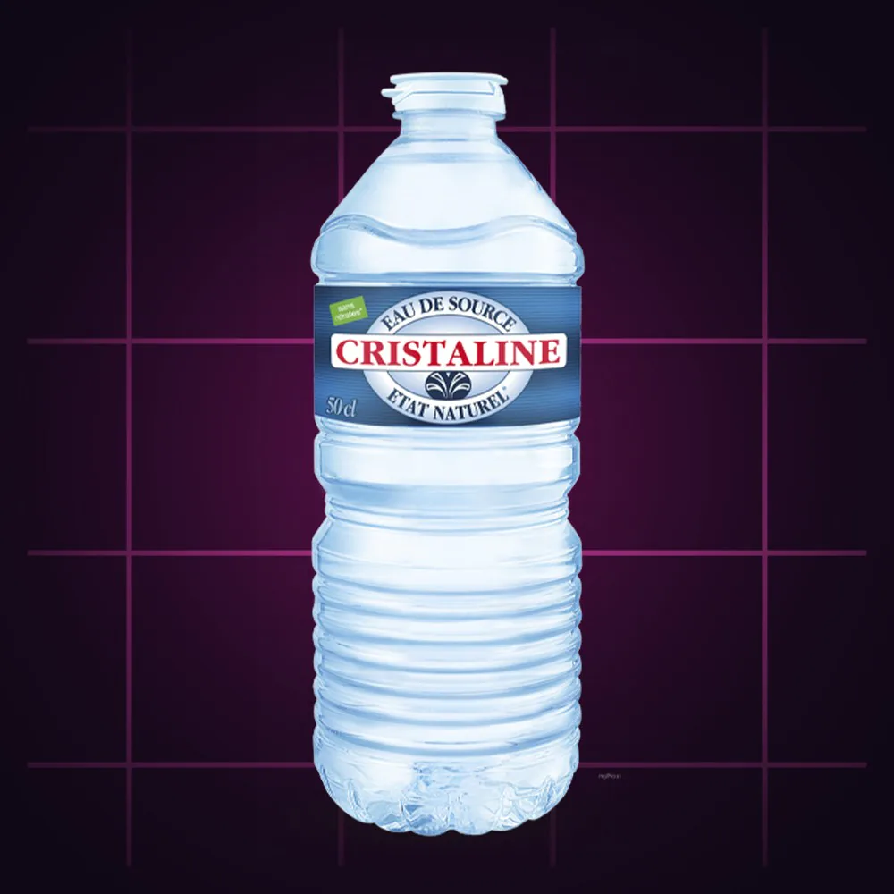 Bouteille d'eau de source Cristaline 50 cl