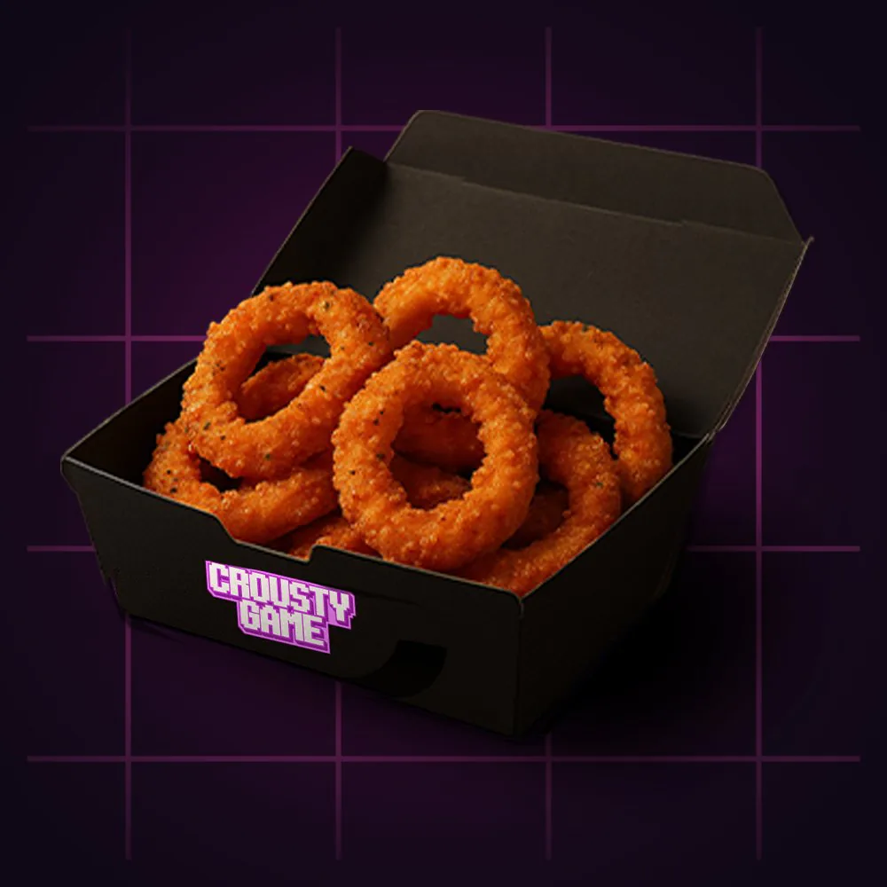 Onion rings : rondelles d'oignon panées et frites