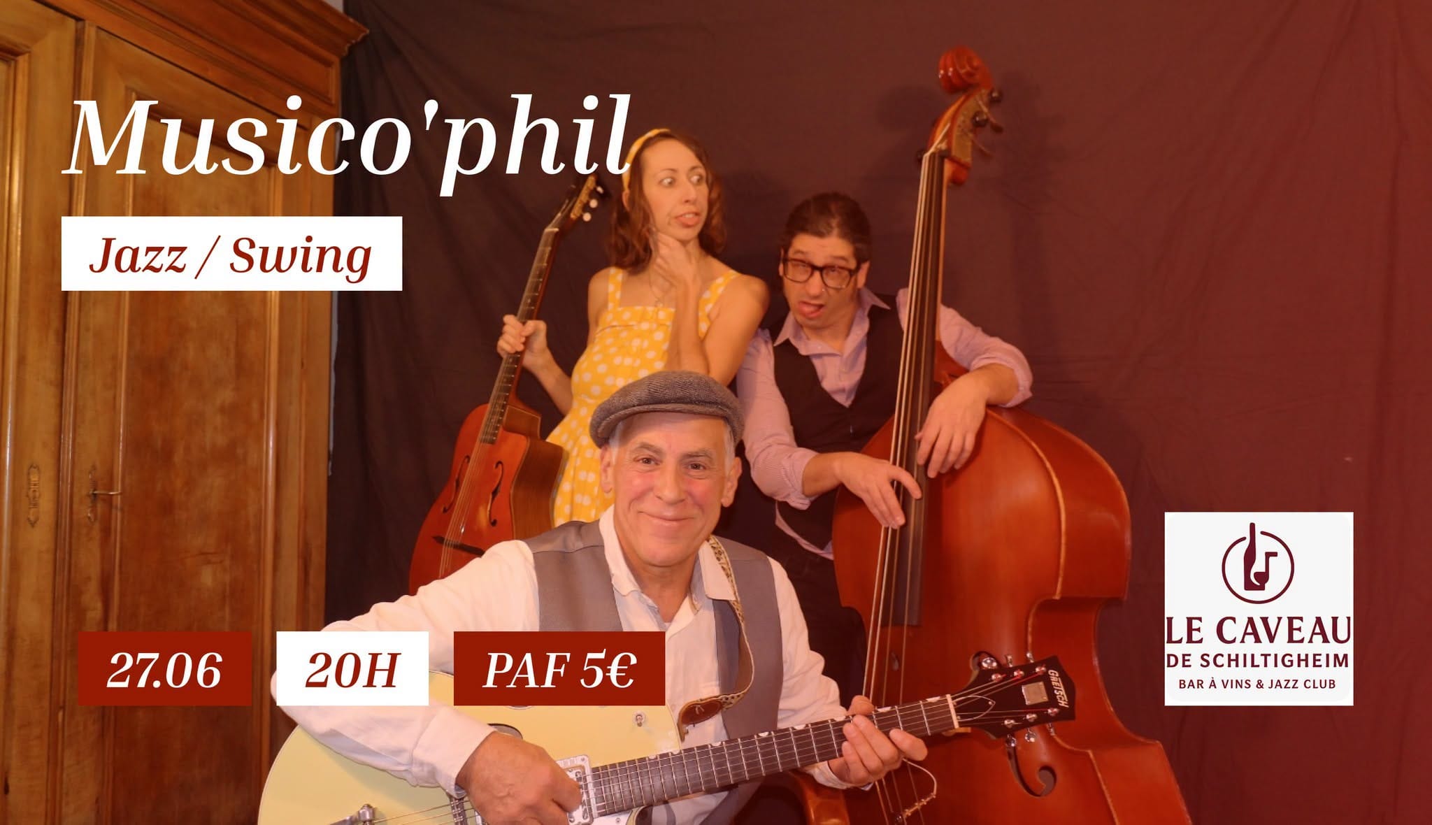 Affiche · Musico'Phil, Jazz · Swing · Chanson