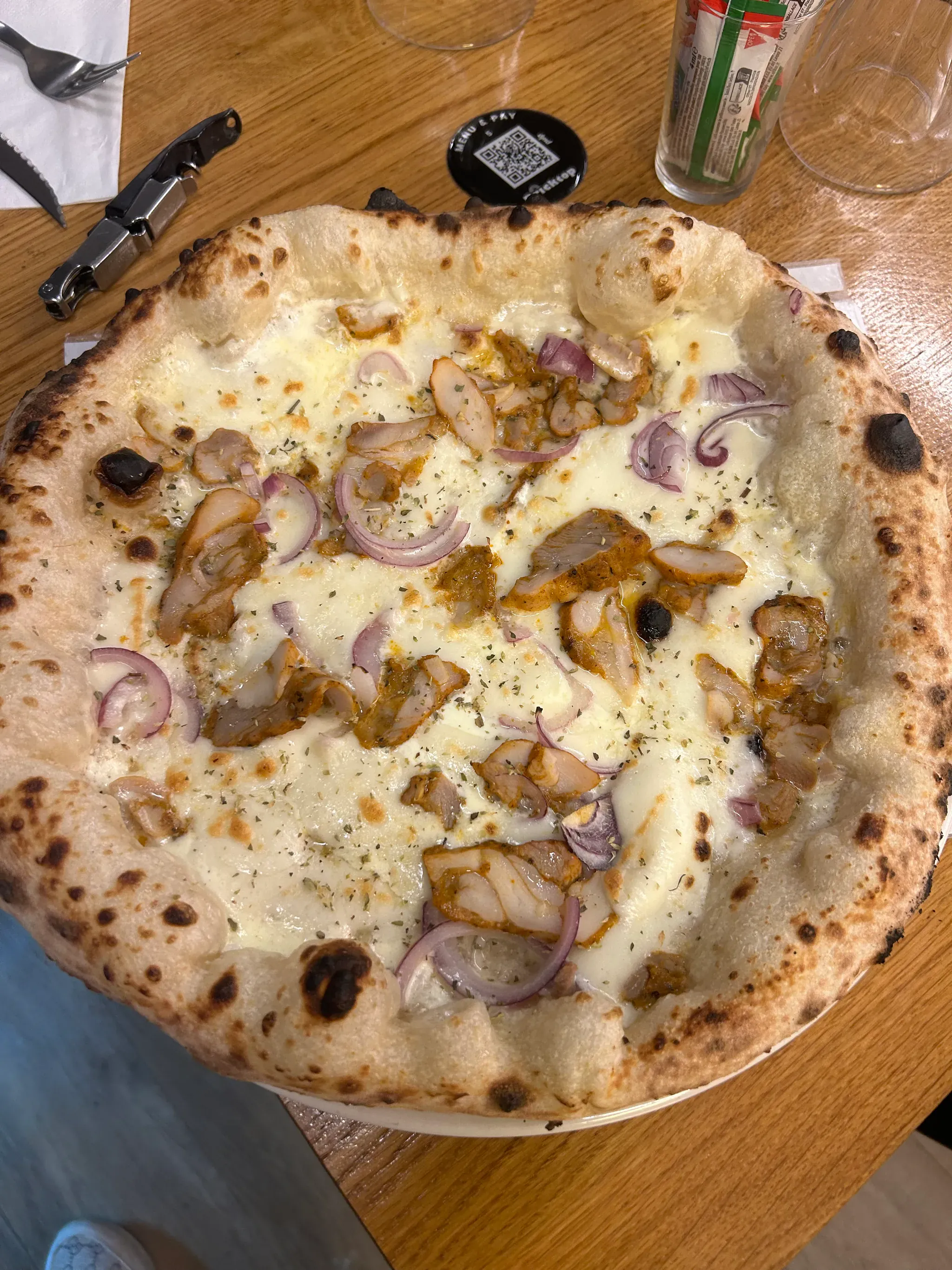 Pizza Poulet Crème Fraîche