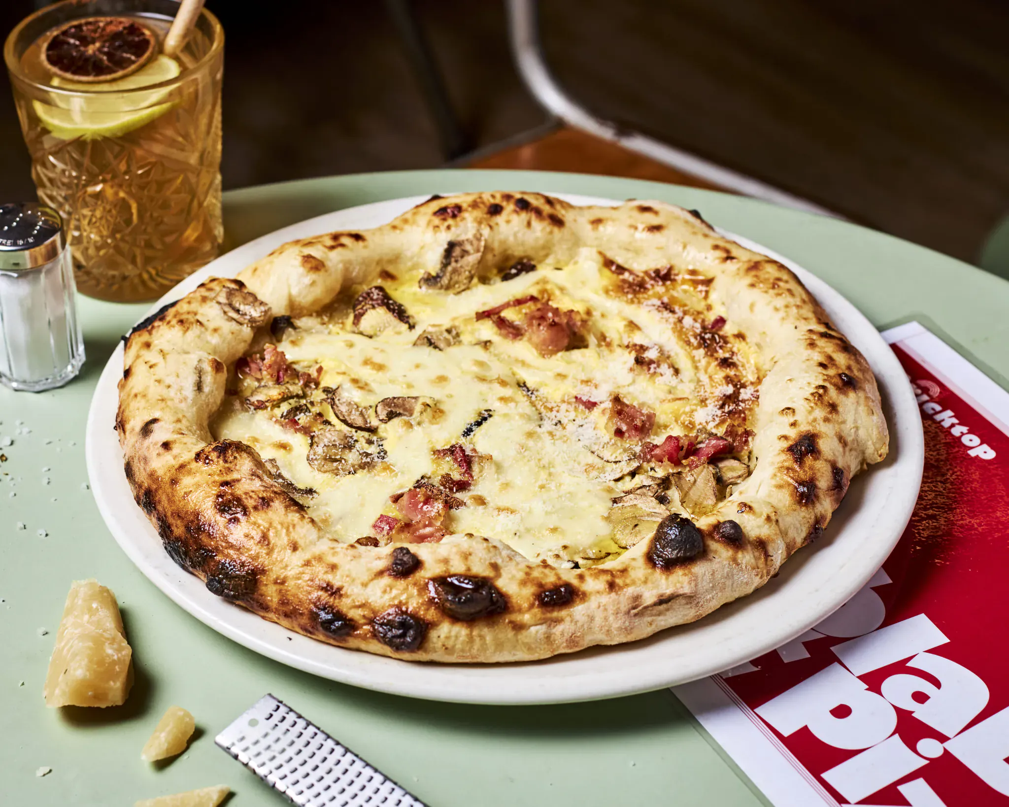 Pizza #4 Carbonara Style