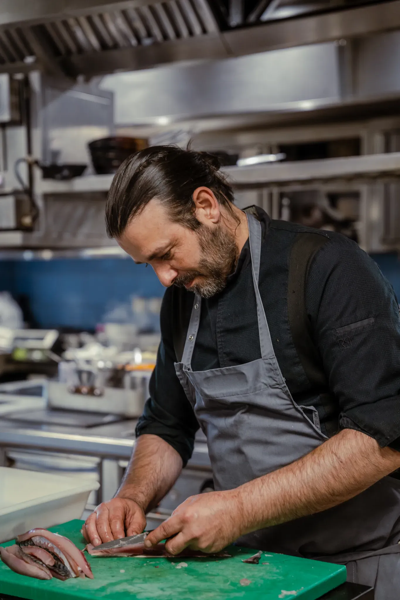 Chef Jérôme Caprin en cuisine bistronomique