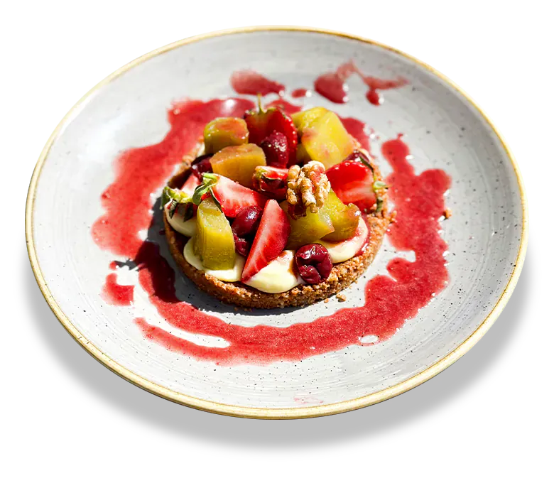 Dessert de saison aux produits locaux