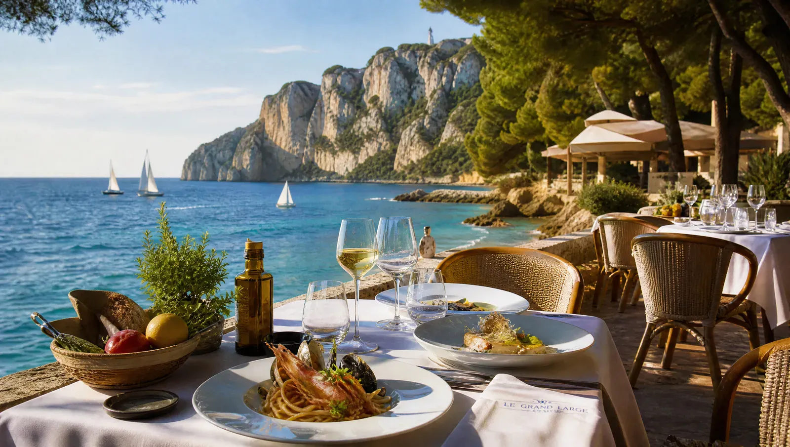 Italian restaurant between Cassis and La Ciotat