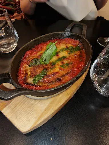 Paccheri aux gambas et tomates cerises - Pâtes fraîches L'Italien