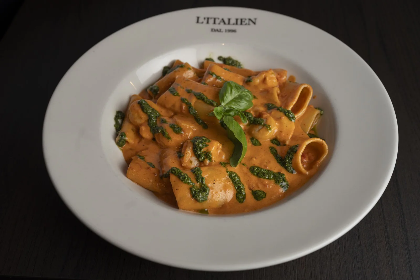 Paccheri aux gambas et Saint-Jacques