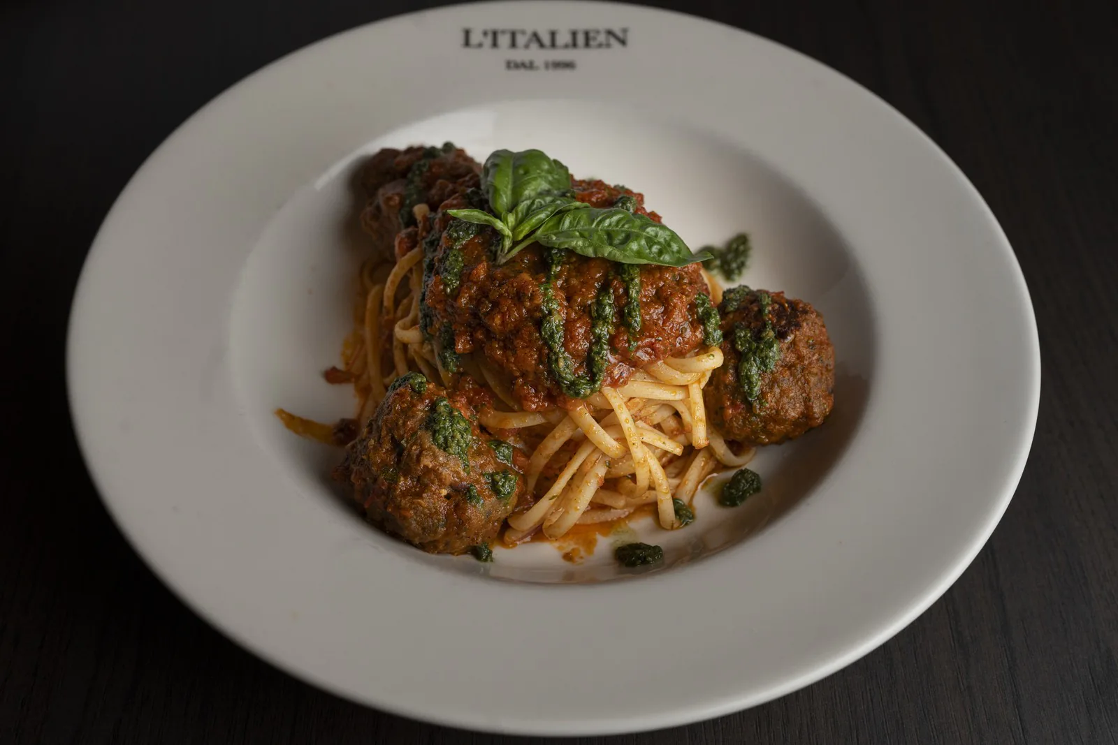 Linguine aux boulettes siciliennes