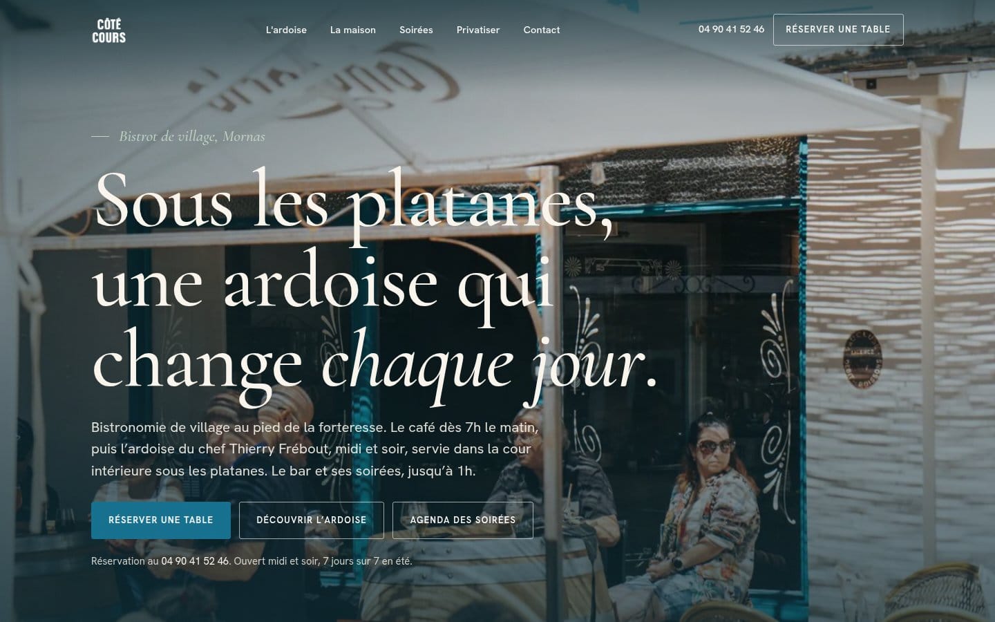 Site de Coté Cours, réalisation Digiflow