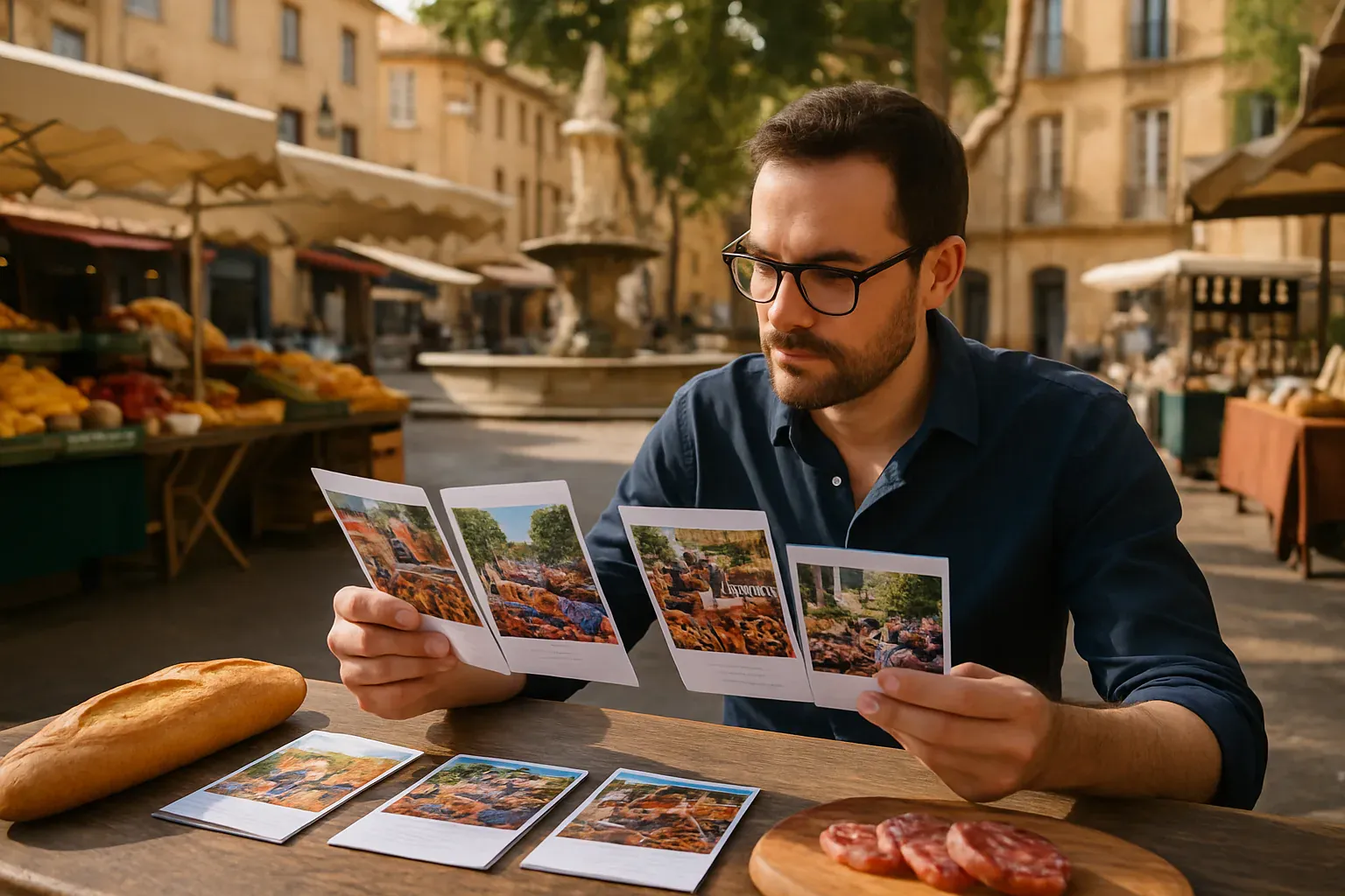 Illustration d'une balade gourmande dans le centre d'Aix-en-Provence, choisie selon son profil