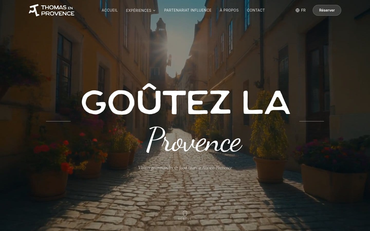 Site de Thomas en Provence, réalisation Digiflow