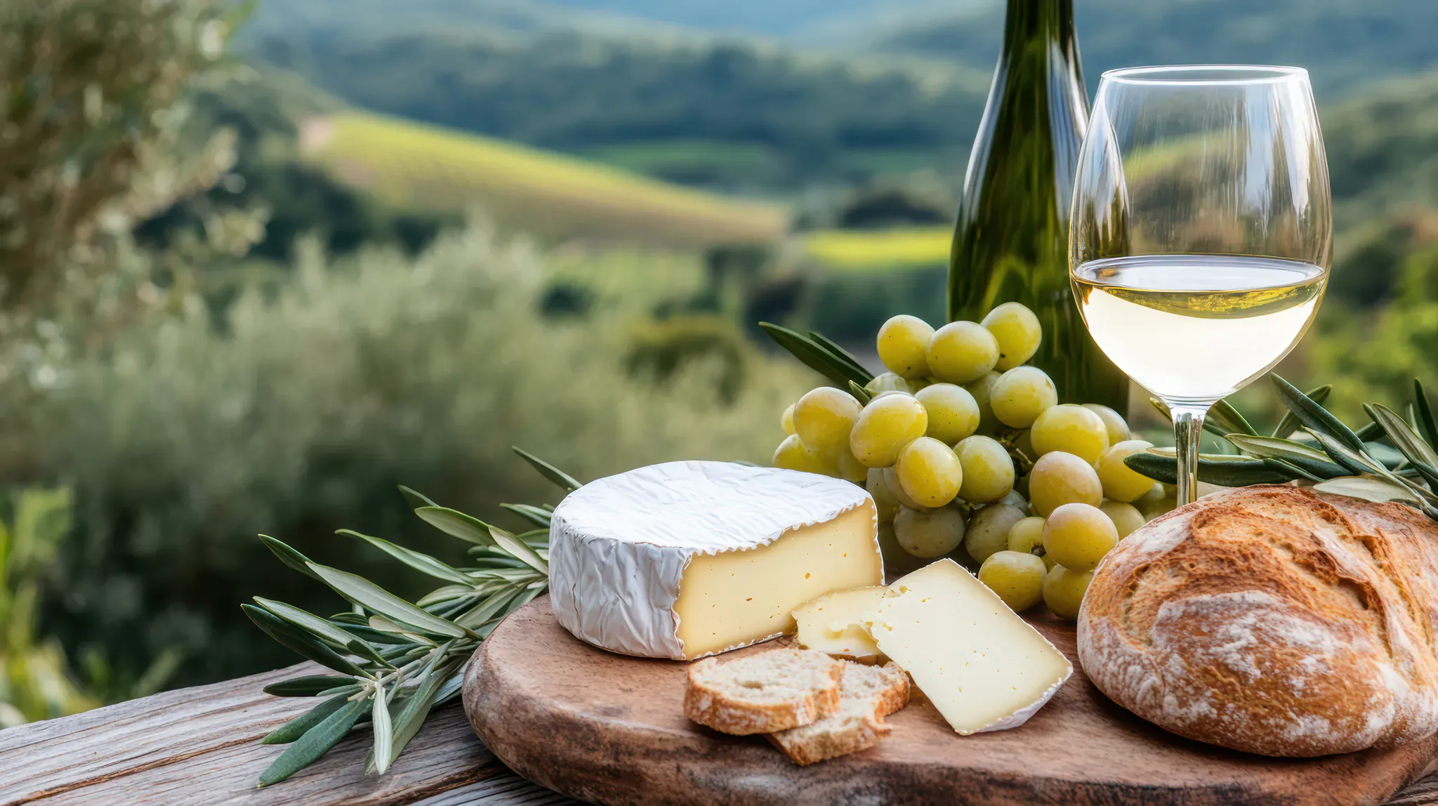 Plateau de fromages de Provence avec chèvre, Banon et accompagnements