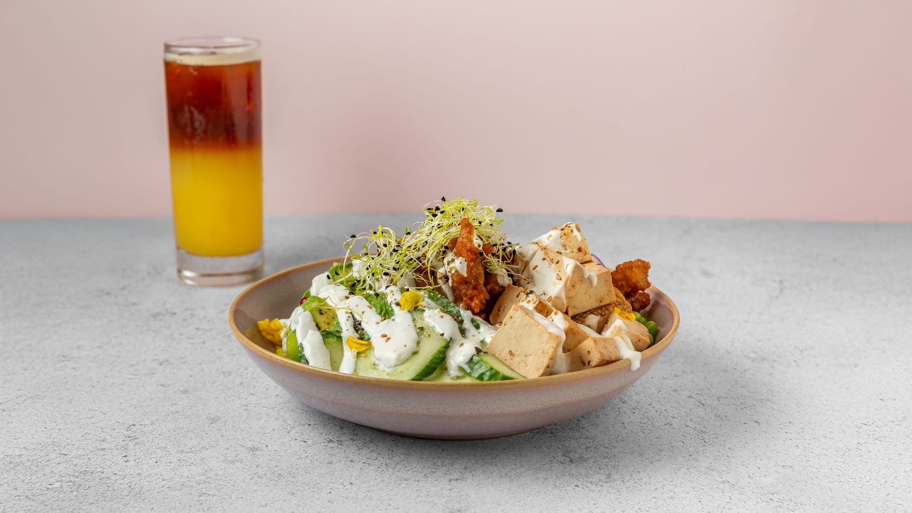 ACD Bowl Vegan, bowl asiatique au tofu grillé Peach Strasbourg