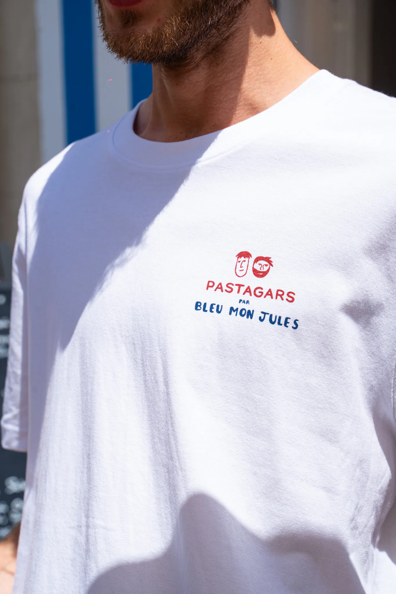 T-shirt Pastagars Bleu Mon Jules