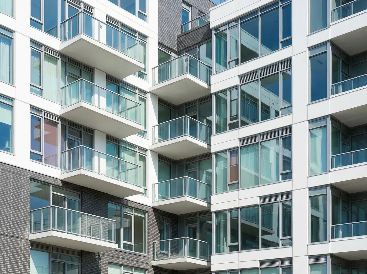 Facade d'un immeuble residentiel, contexte d'intervention en copropriete