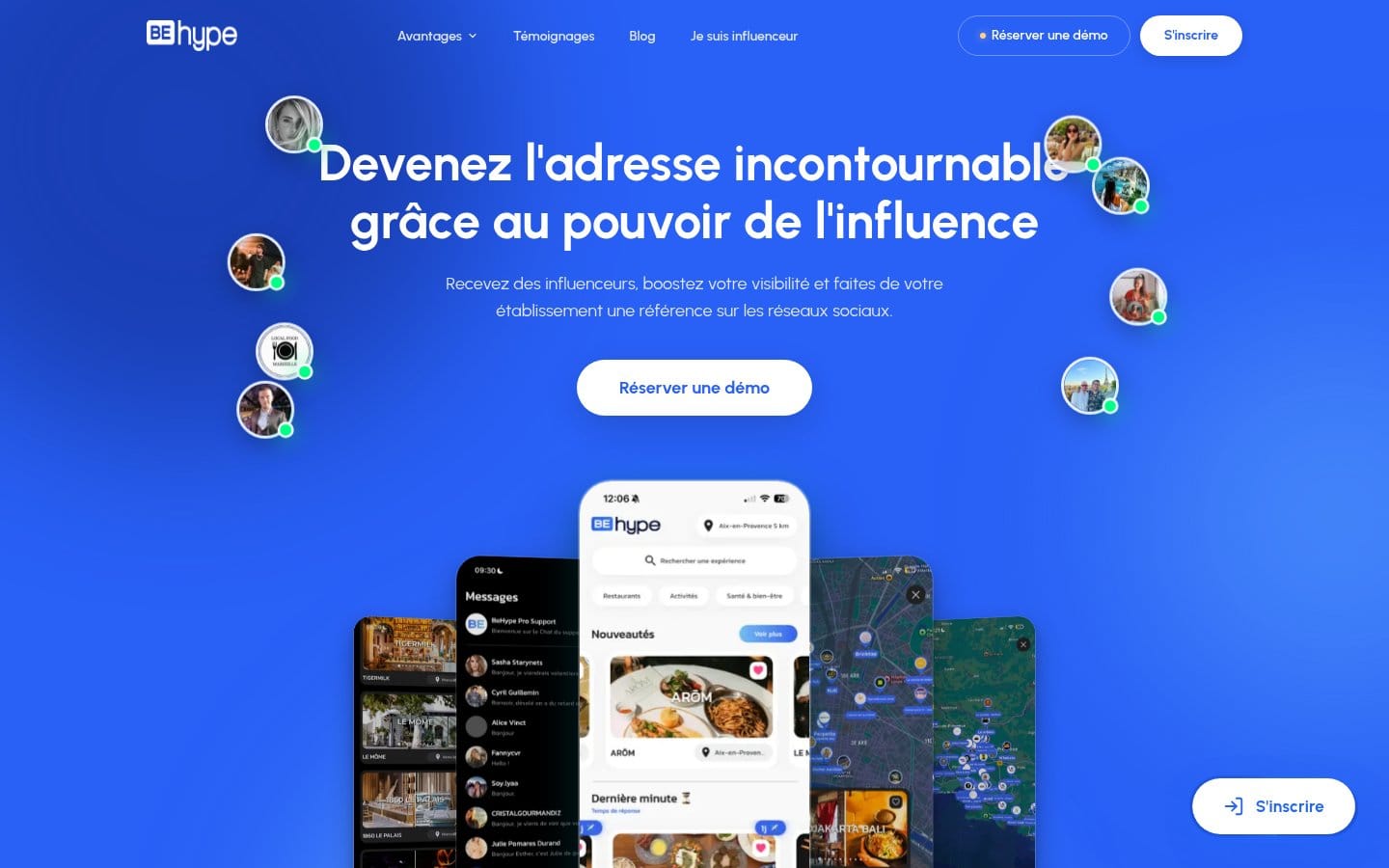 Site de Be Hype, réalisation Digiflow