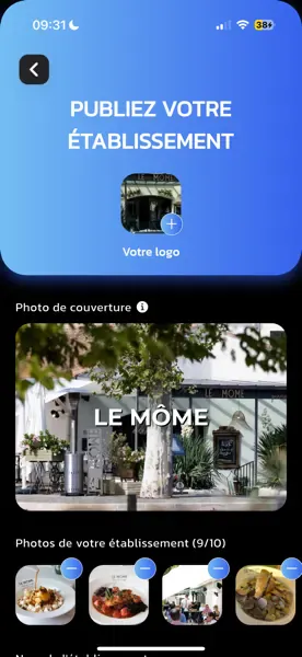 Application BeHype - tableau de bord des collaborations en cours