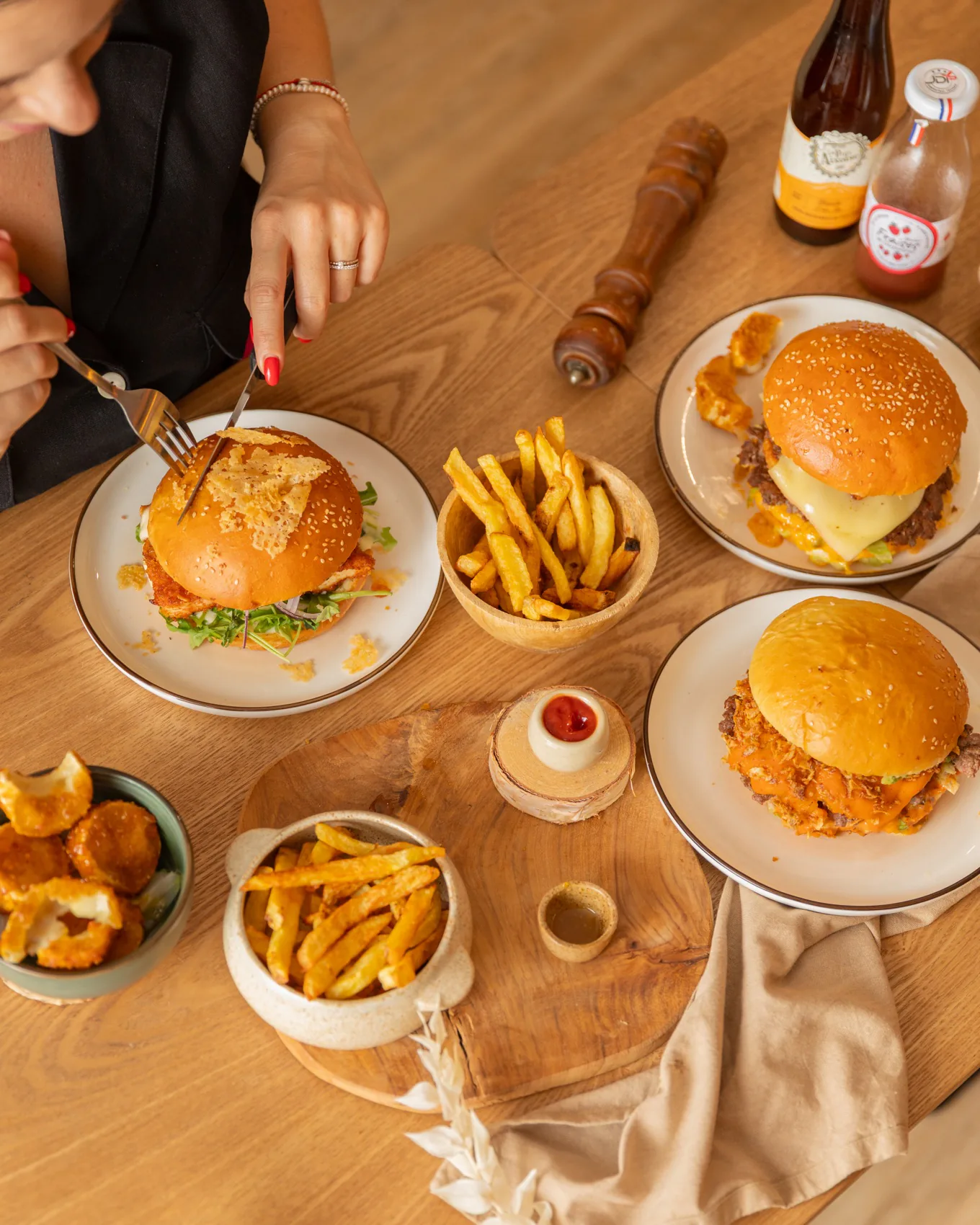 Smash burger au fromage fondant de Burger Industry