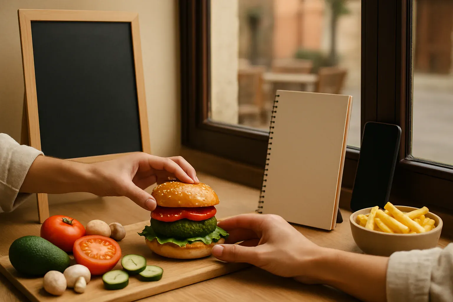 comment composer un burger végétarien