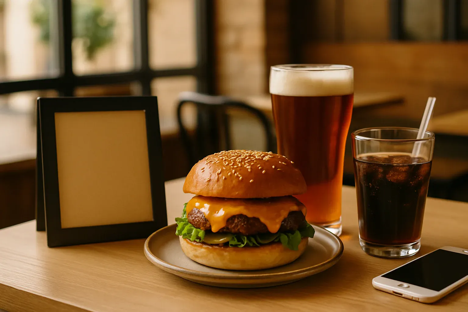que boire avec un burger