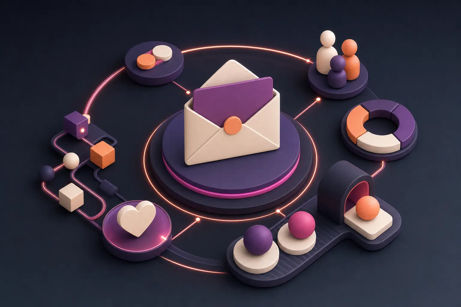 Illustration : Email marketing : le guide complet pour fidéliser et convertir (types de campagnes, automation, KPIs)