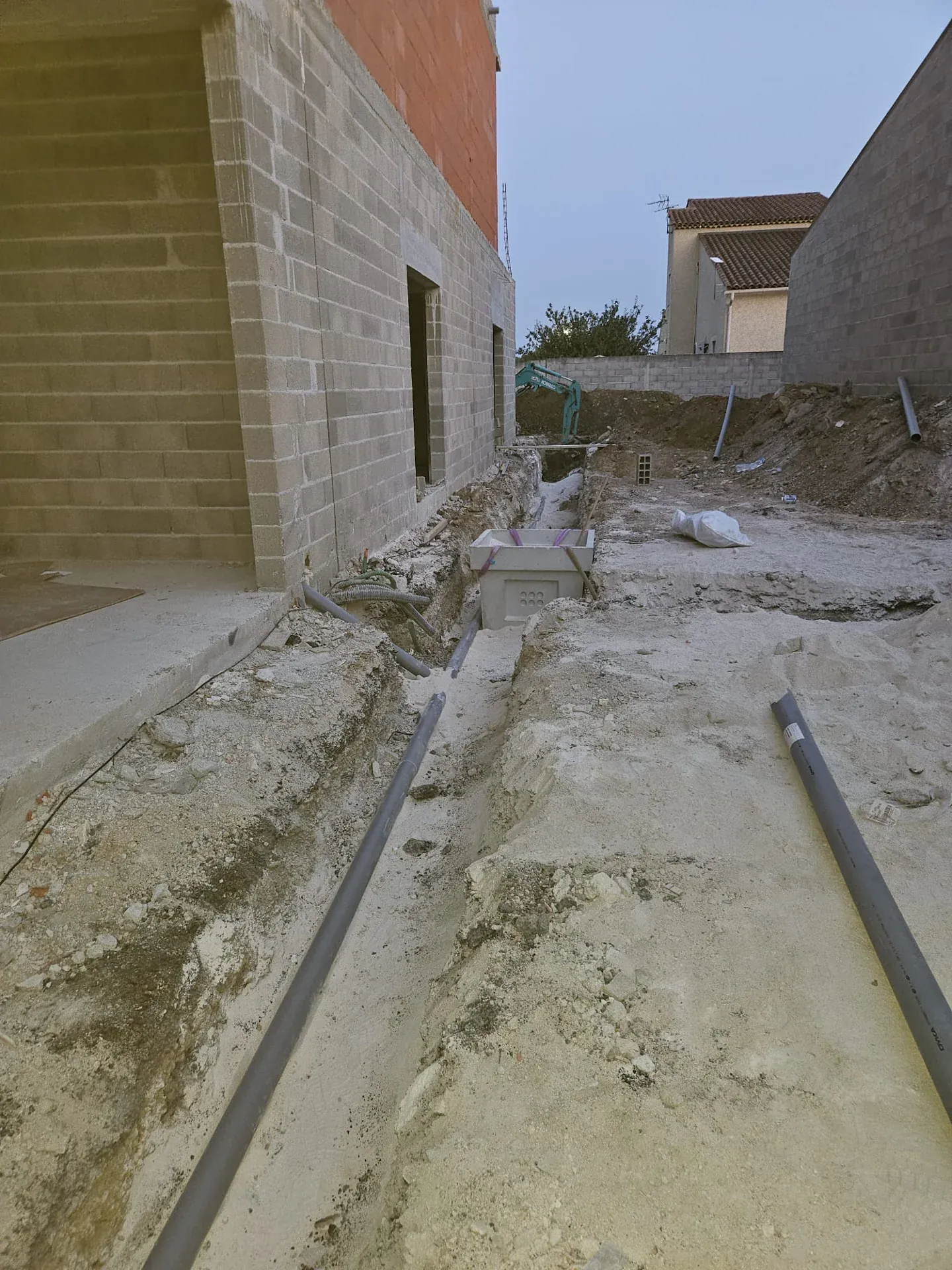 Chantier CLG Plomberie — Stations de relevage, vue 3