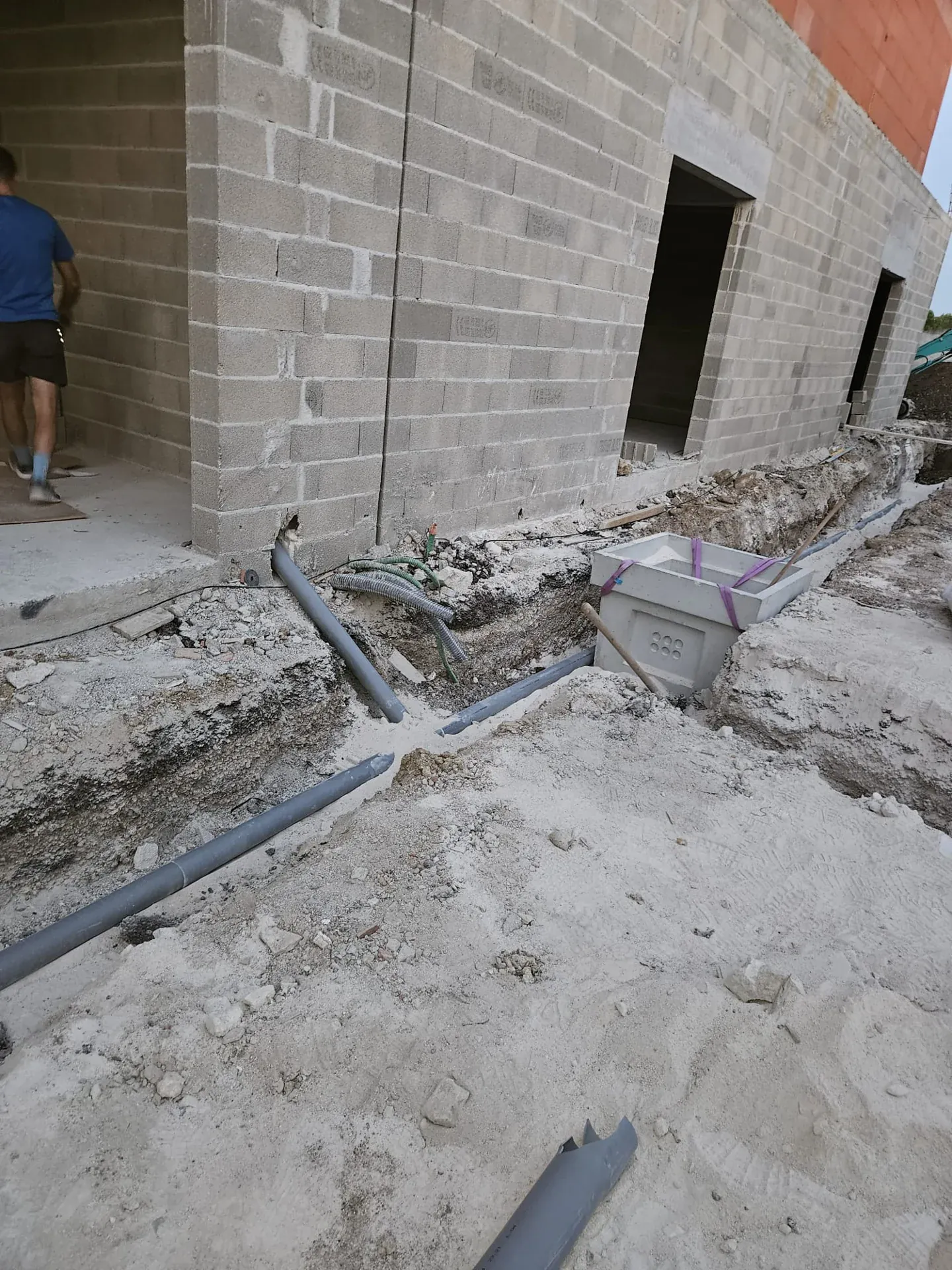 Chantier CLG Plomberie — Stations de relevage, vue 6