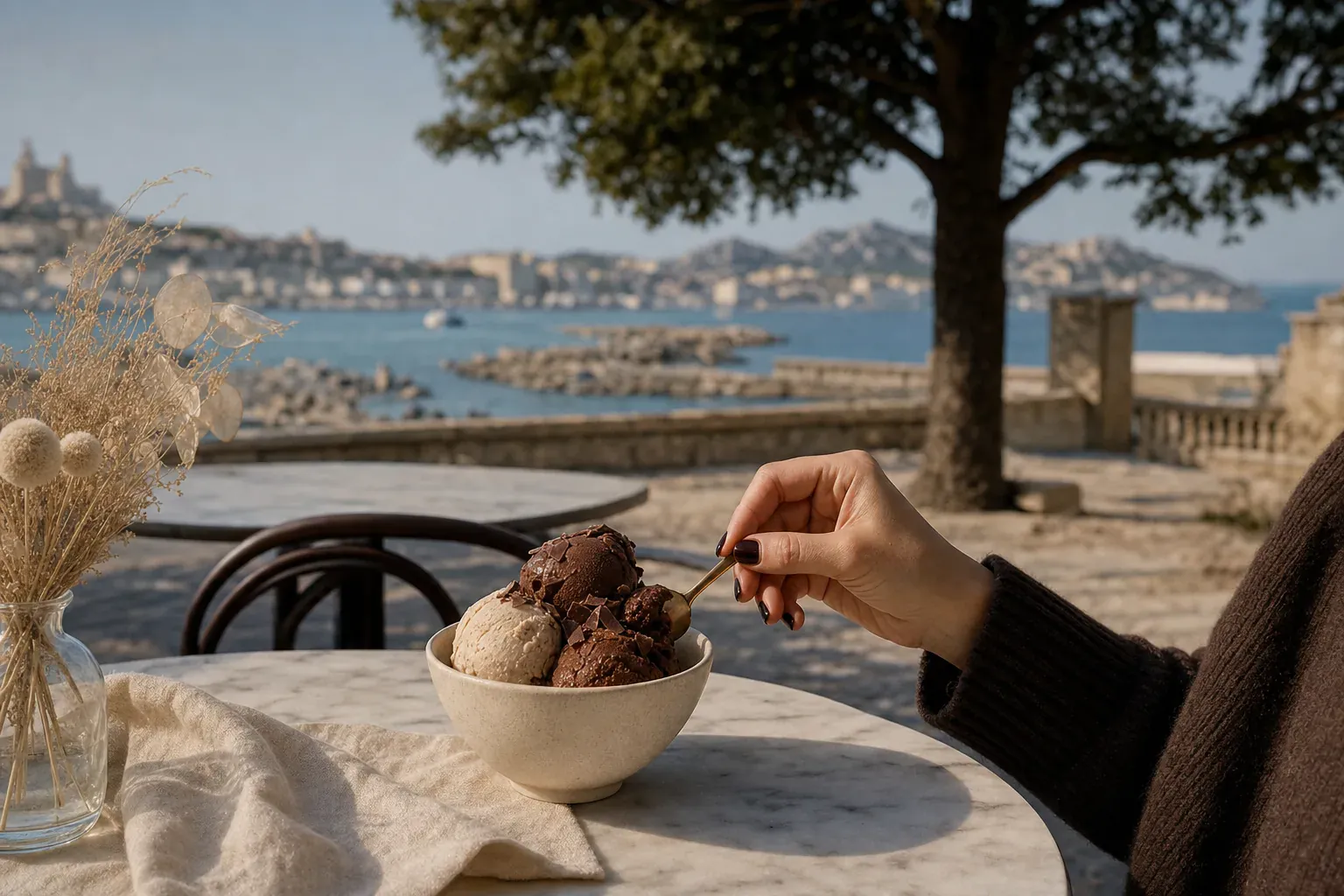 où manger une glace au Prado à Marseille
