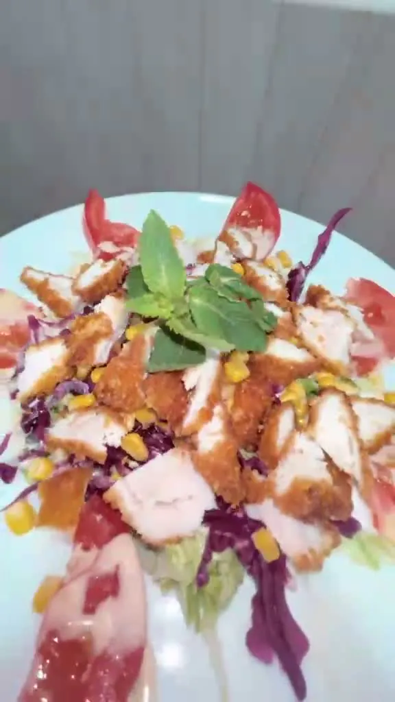 Une assiette tout juste préparée