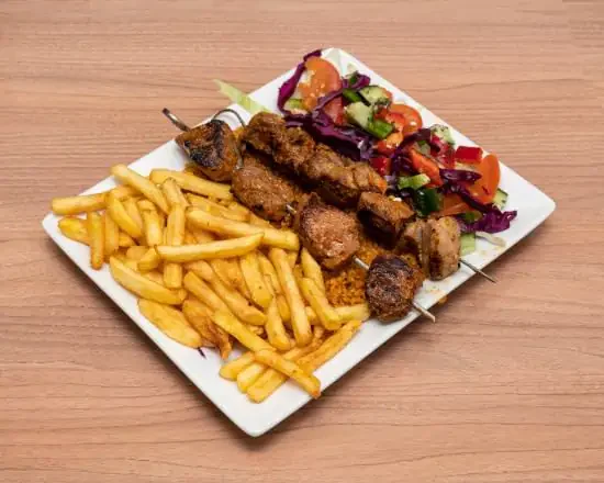 Assiette brochette de veau