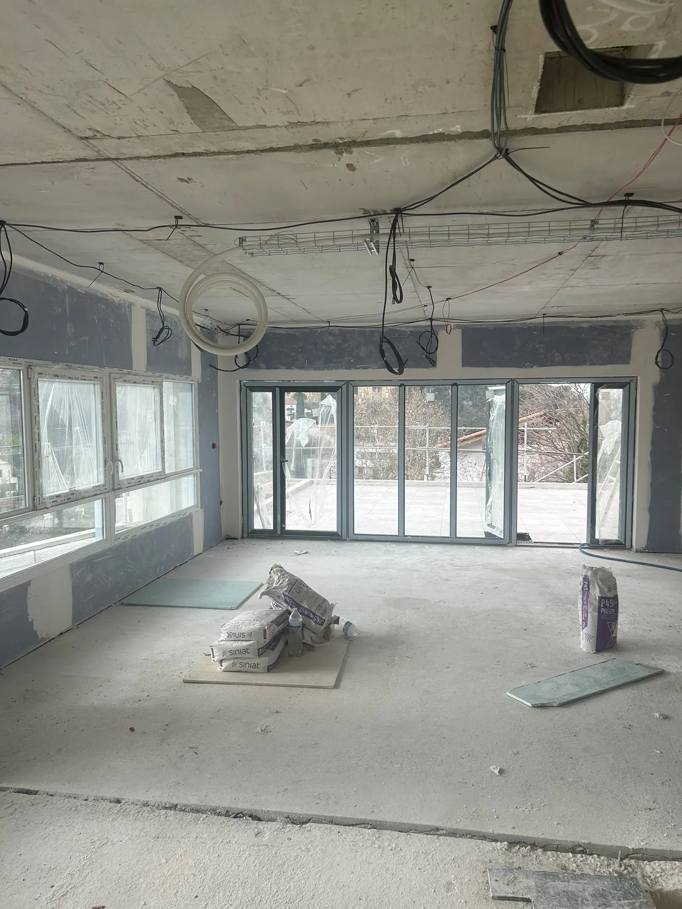 Plateau de bâtiment tertiaire en cours d'aménagement