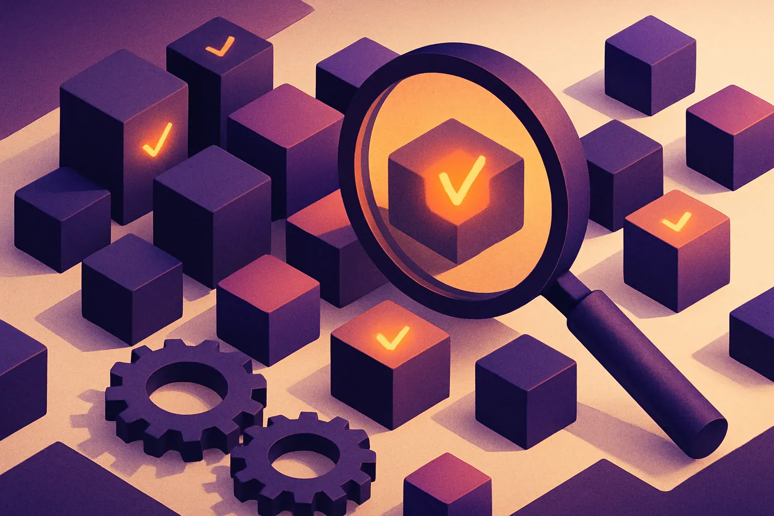 Illustration éditoriale — audit SEO en 30 points