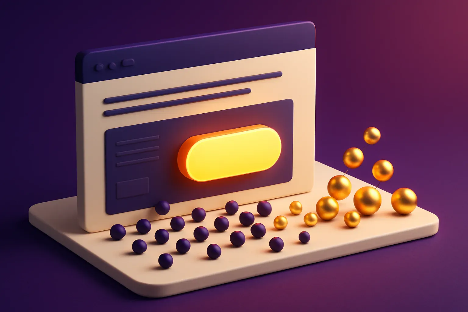 Illustration éditoriale — landing pages et conversion