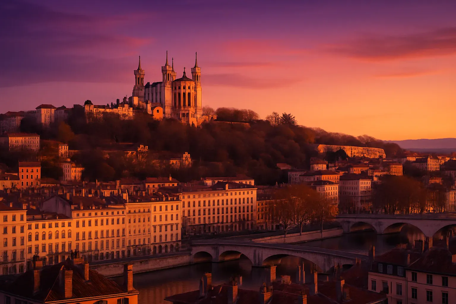 Illustration éditoriale — Facebook Ads à Lyon