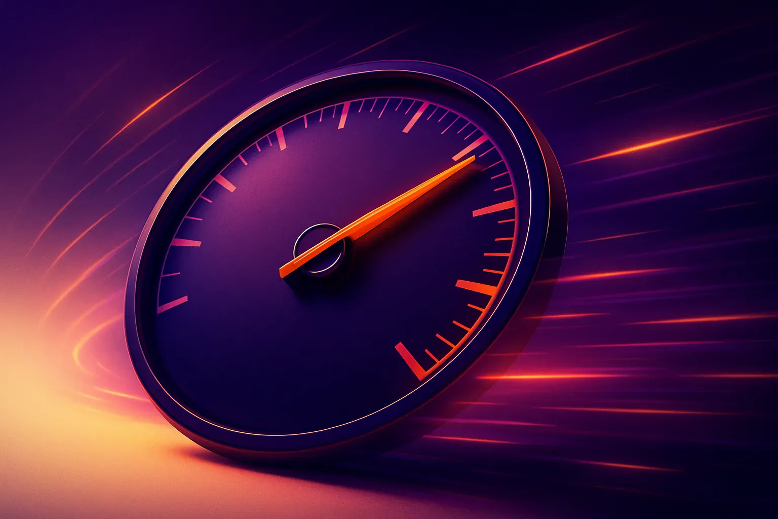Illustration éditoriale — tester la vitesse d'un site web