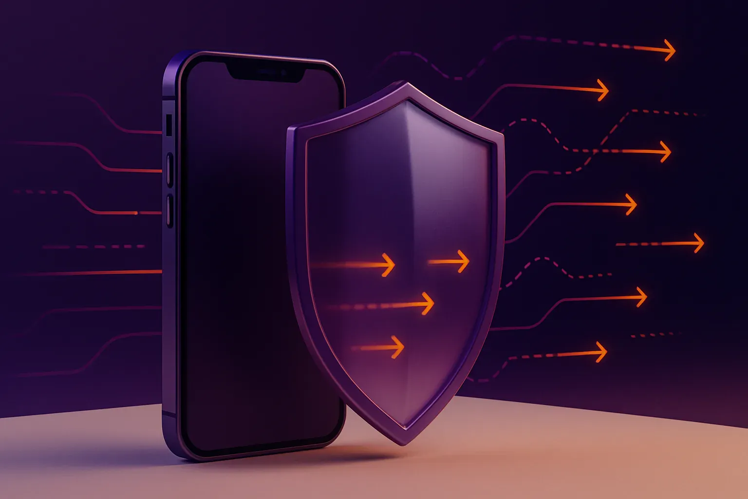 Illustration éditoriale — iOS 17 et tracking Meta