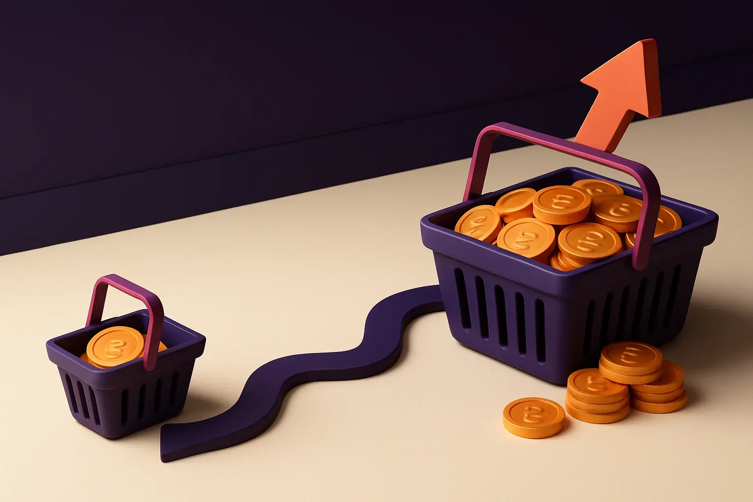 Illustration éditoriale — budget et ROAS Google Ads e-commerce