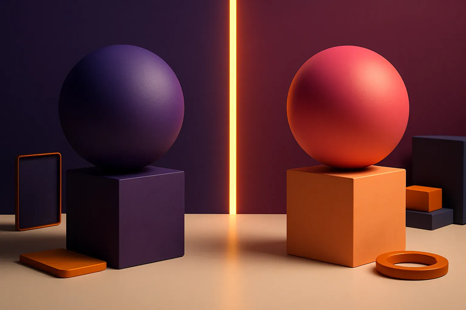 Illustration éditoriale — Google Ads vs Microsoft Ads