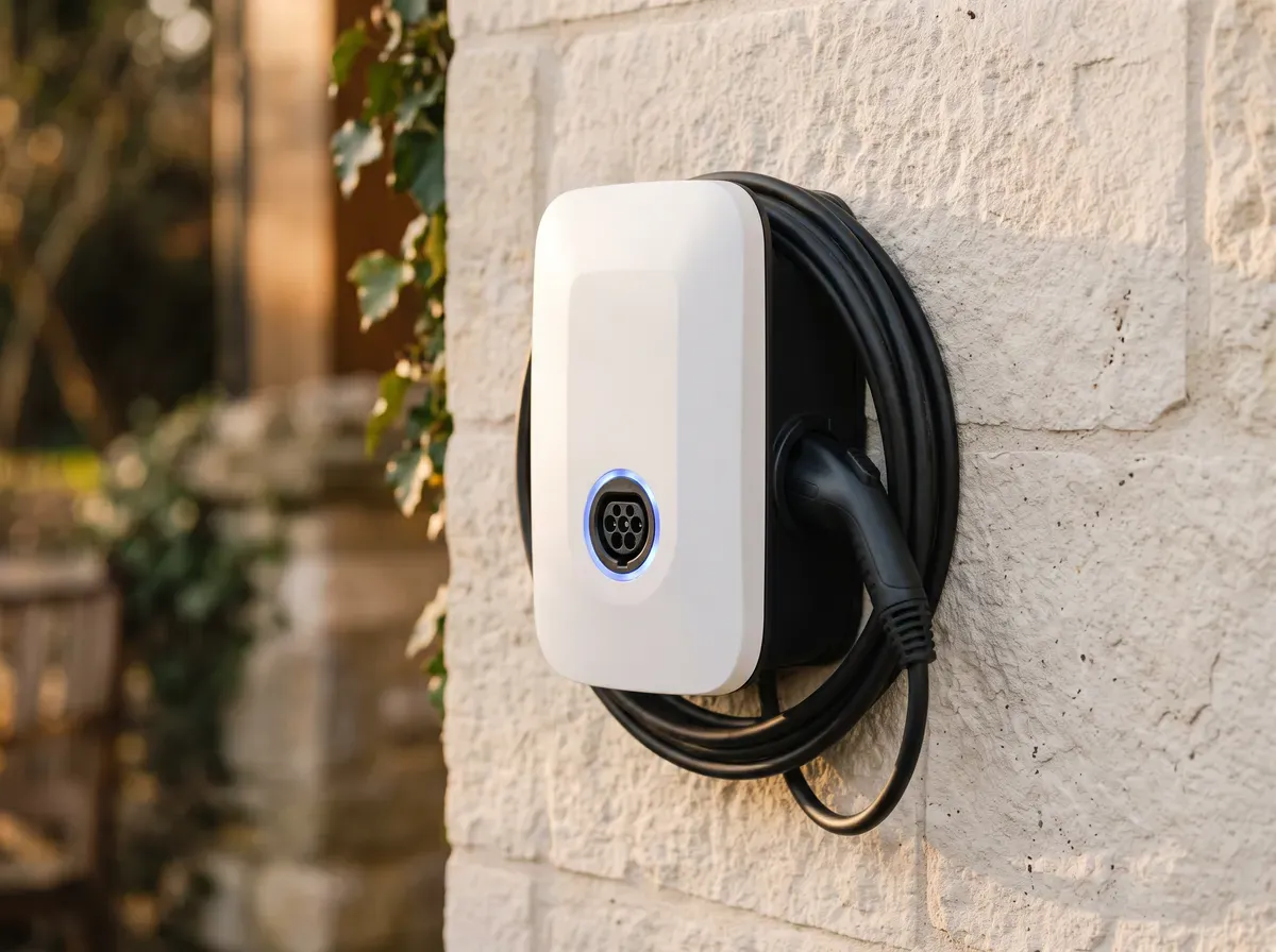 Borne de recharge murale en parking