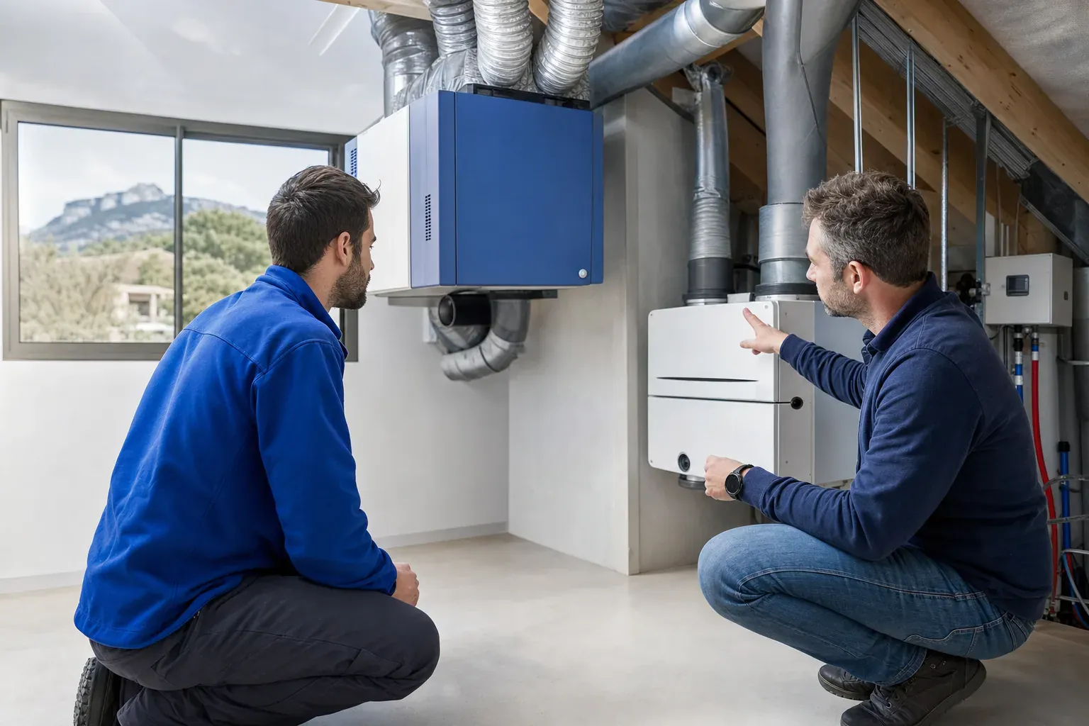 Système de ventilation dans un local technique, pour limiter l'humidité autour de l'installation électrique