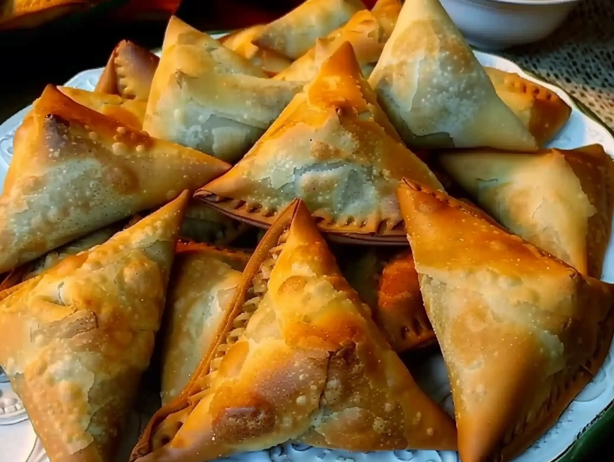 Fatayer, Pâte feuilletée aux épinards., fait maison au Cèdre, restaurant libanais à Nantes